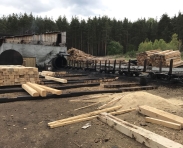 Деревянные опоры ЛЭП